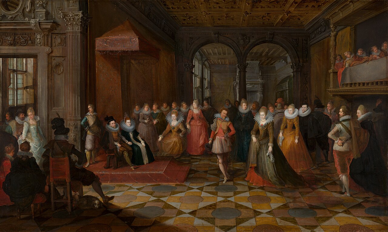 Ballroom Scene at a Court in Brussels by Paul Vredeman de Vries