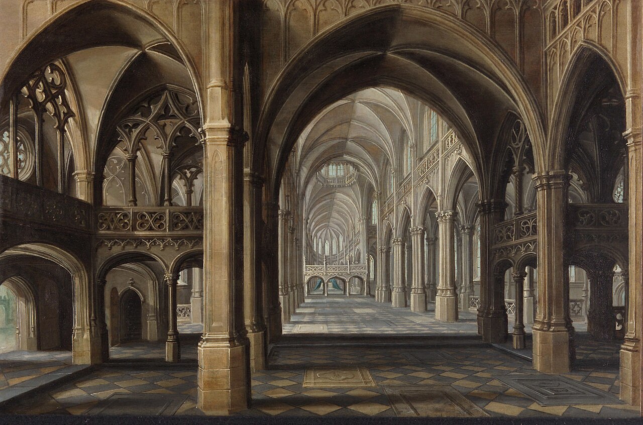 Interior of a Gothic Church by Paul Vredeman de Vries