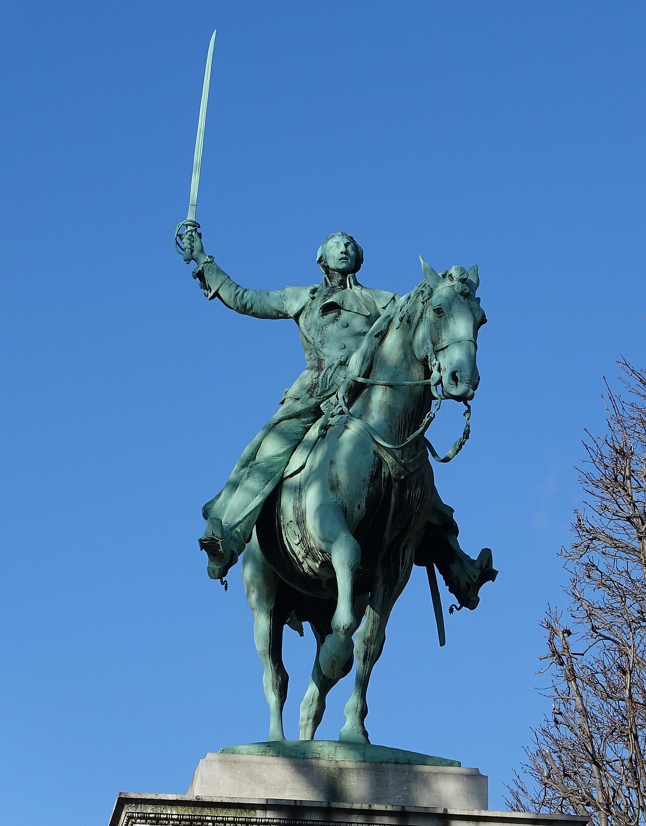 equestrian statue of La Fayette by Paul Wayland Bartlett