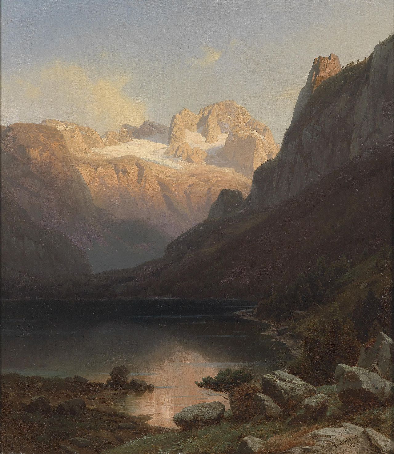 View of the Gosausee by Paul Weber