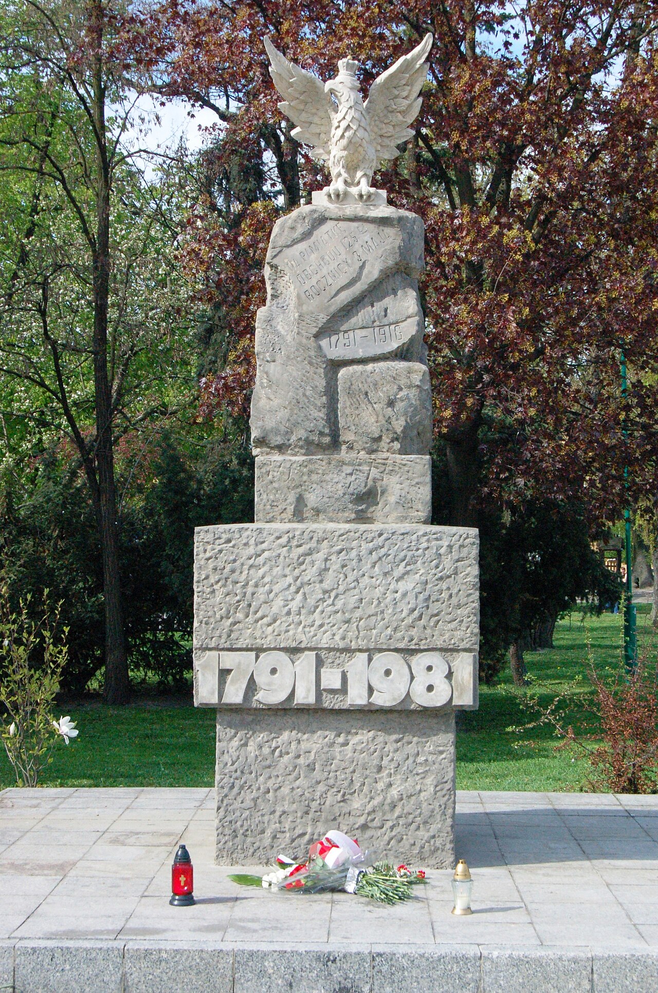 Constitution of the 3rd May 1791 monument in Lublin by Paweł Maliński
