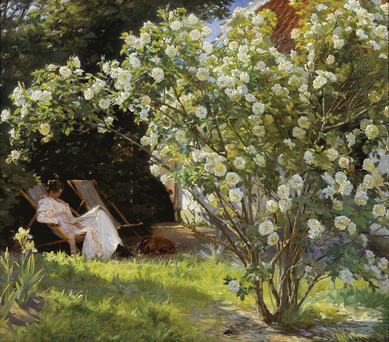 Roses by Peder Severin Krøyer