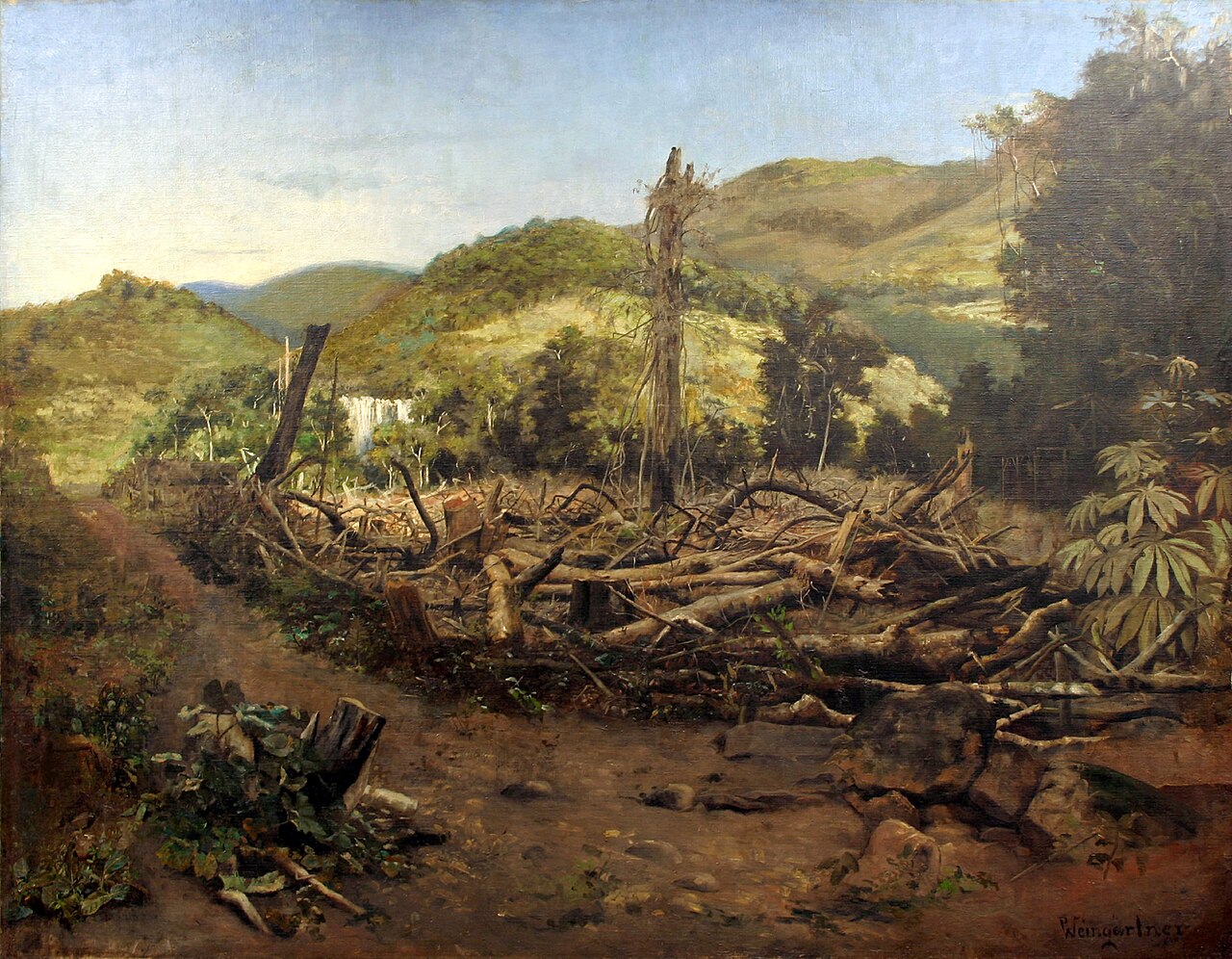 Felling of trees by Pedro Weingärtner