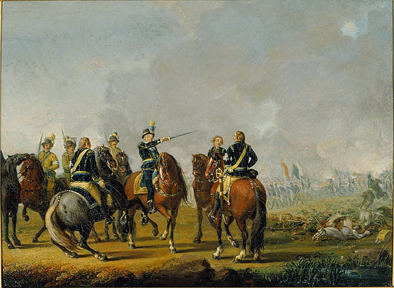 Battle at Uttismalm by Pehr Hilleström