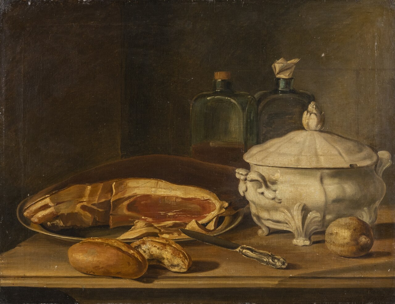 Still Life with Ham and Tureen by Pehr Hilleström