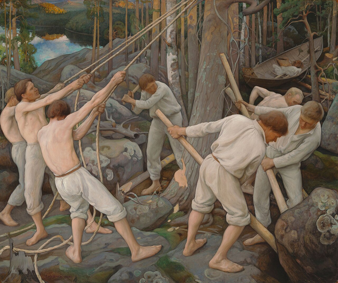 Pioneers in Karelia by Pekka Halonen