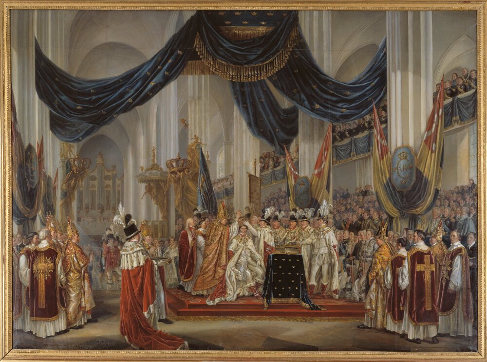 Karl XIV Johans kröning 1818 by Per Krafft the Younger