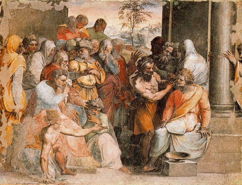 Justice of Zaleuco by Perino del Vaga