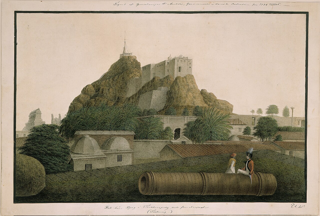 The high mountain in Trichenapoly by Peter Anker