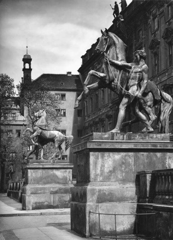 Horse Tamers by Peter Clodt von Jürgensburg