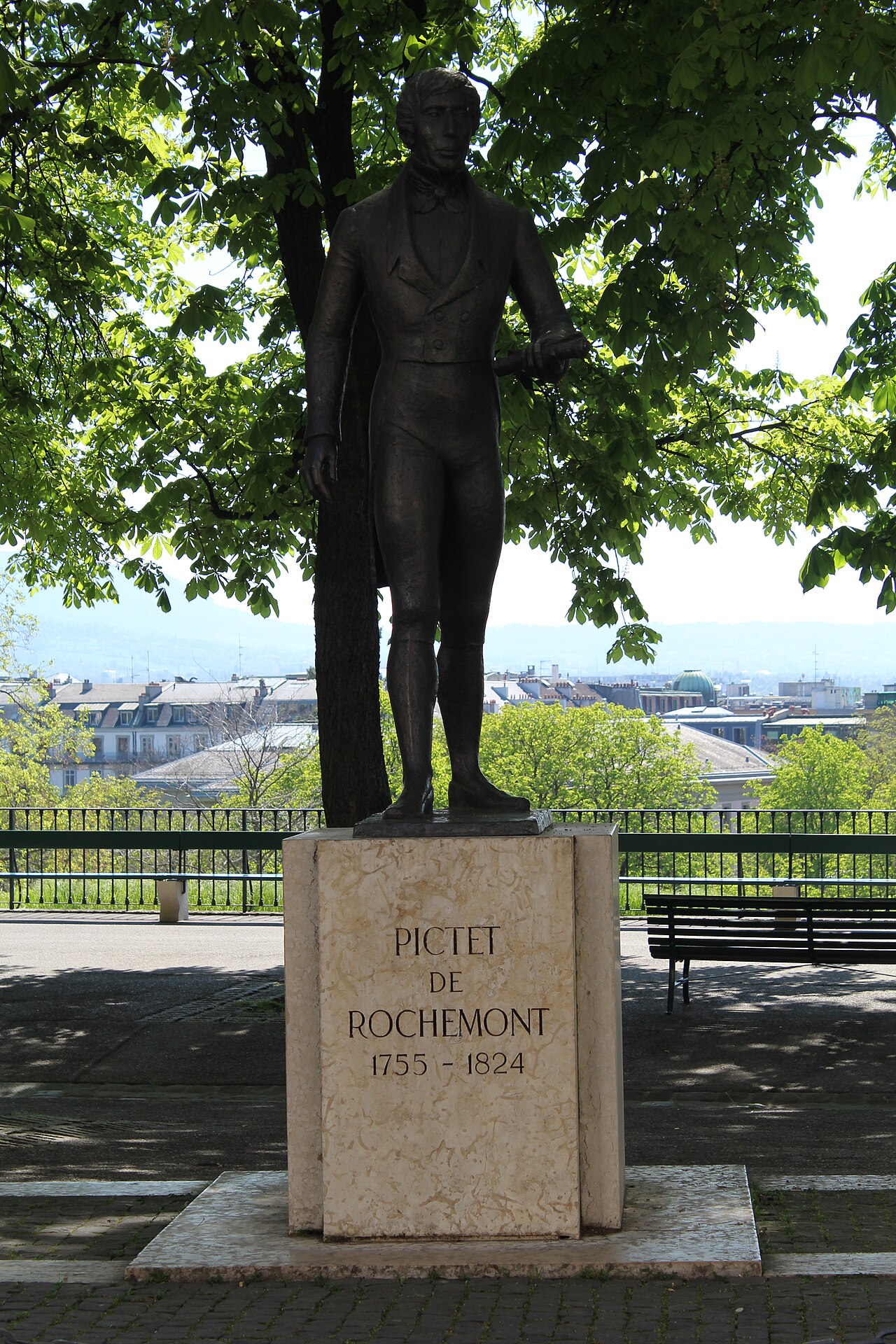 Statue of Pictet de Rochemont, Geneva by Peter Hartmann