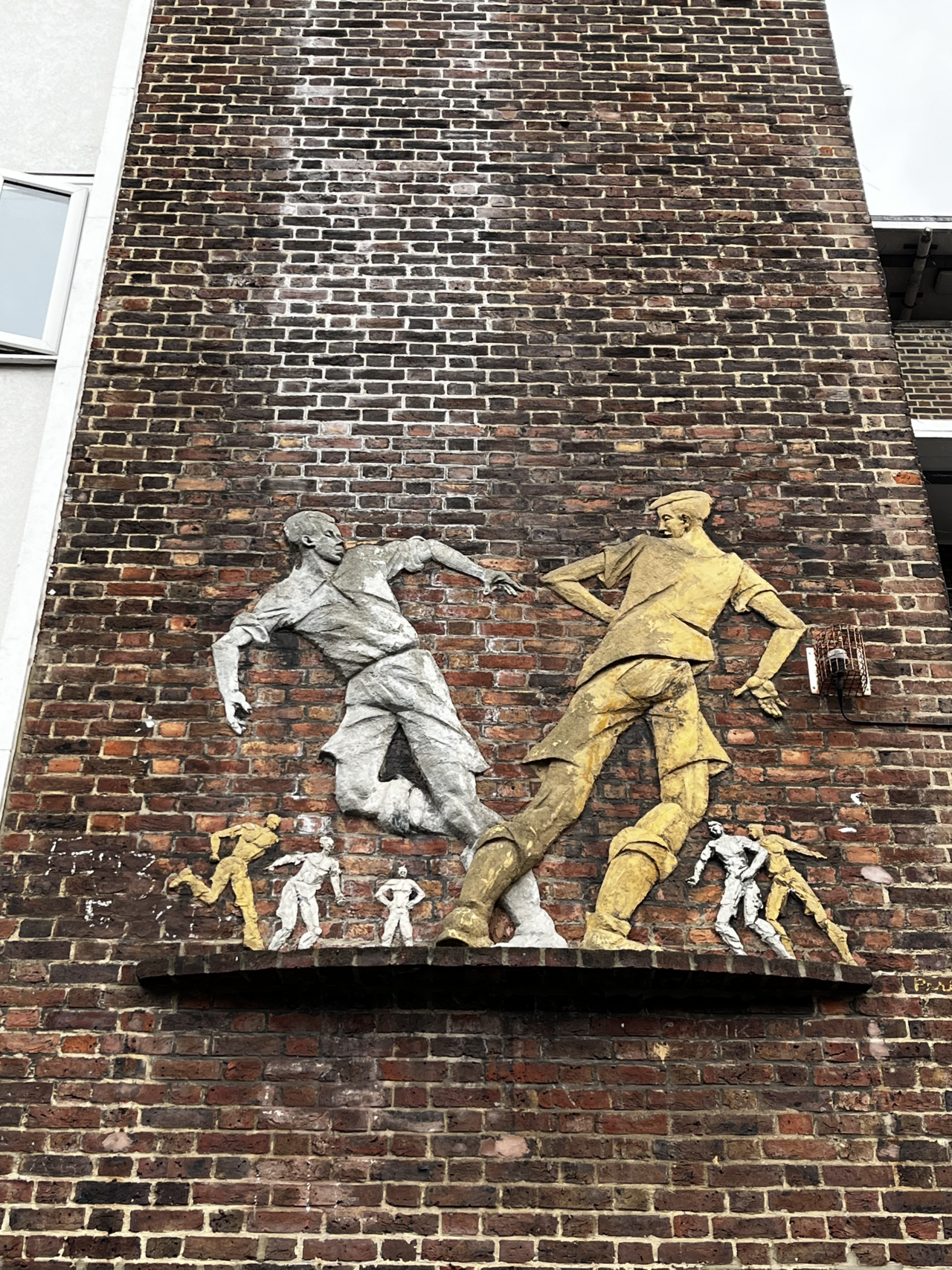 Boys Playing Football by Peter Laszlo Peri