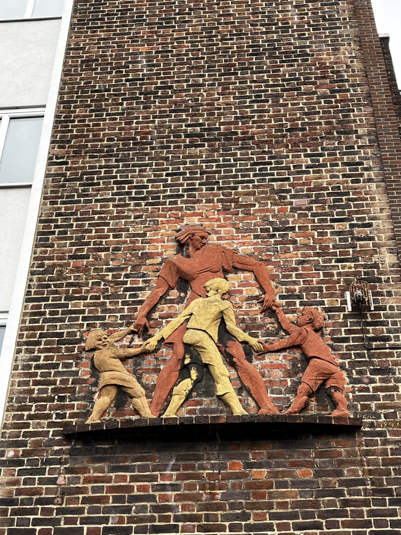 Mother and Children Playing by Peter Laszlo Peri