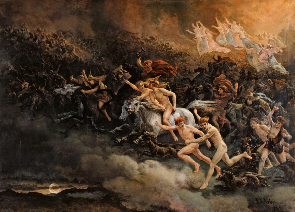 Wild Hunt of Odin by Peter Nicolai Arbo