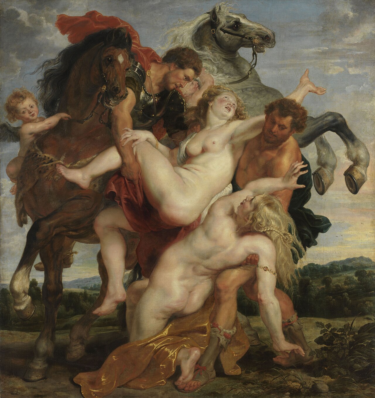 The Rape of the Daughters of Leucippus by Peter Paul Rubens