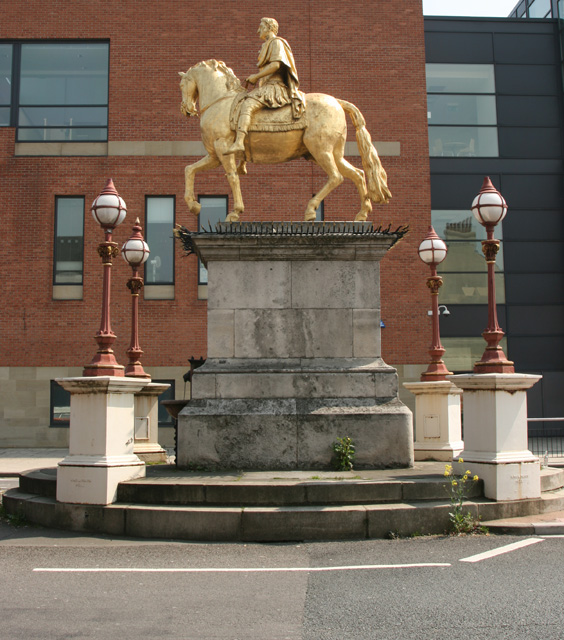 Equestrian statue of William III by Peter Scheemakers