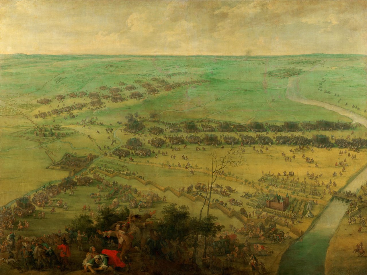 The Battle of Thionville, 19 June 1639 between the Imperial forces under Piccolomini and the French by Peter Snayers