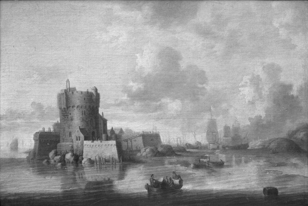 A Fortified Harbour by Peter van de Velde