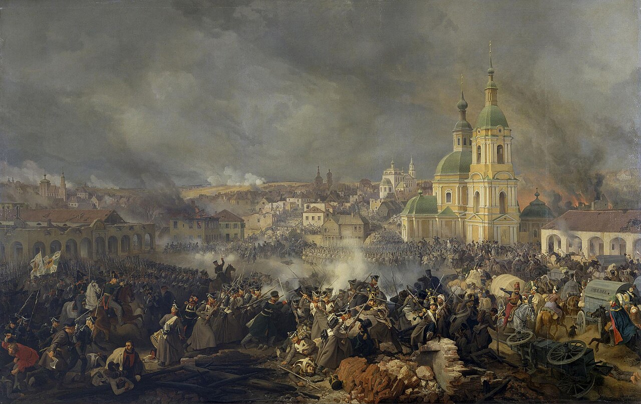 Battle of Viazma on 22 October (3 November) 1812 by Peter von Hess