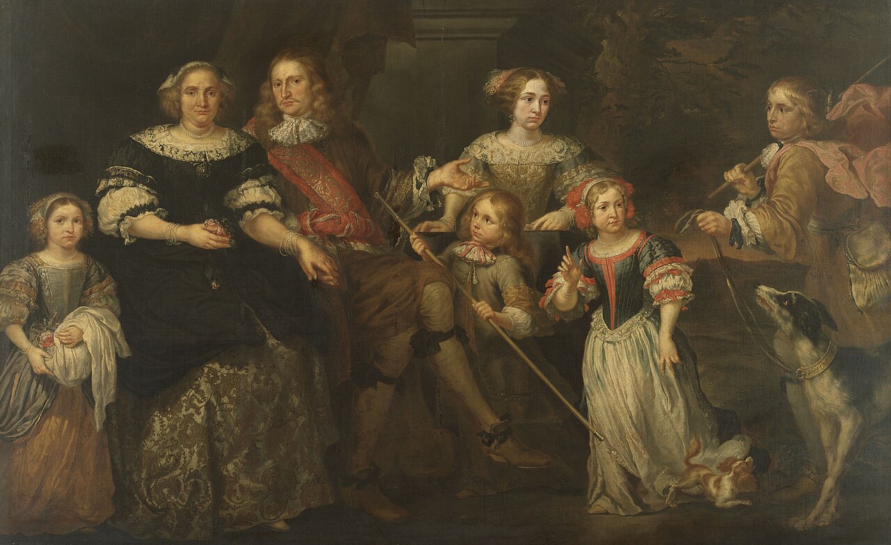 Portrait of the Lacroix d'Angimont family by Peter Ykens