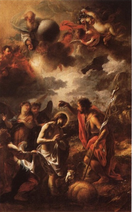 Christening of Jesus by John Baptist by Petr Brandl