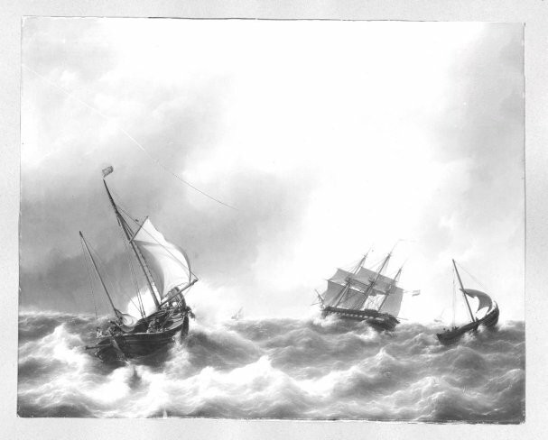 Marina by Petrus Johannes Schotel