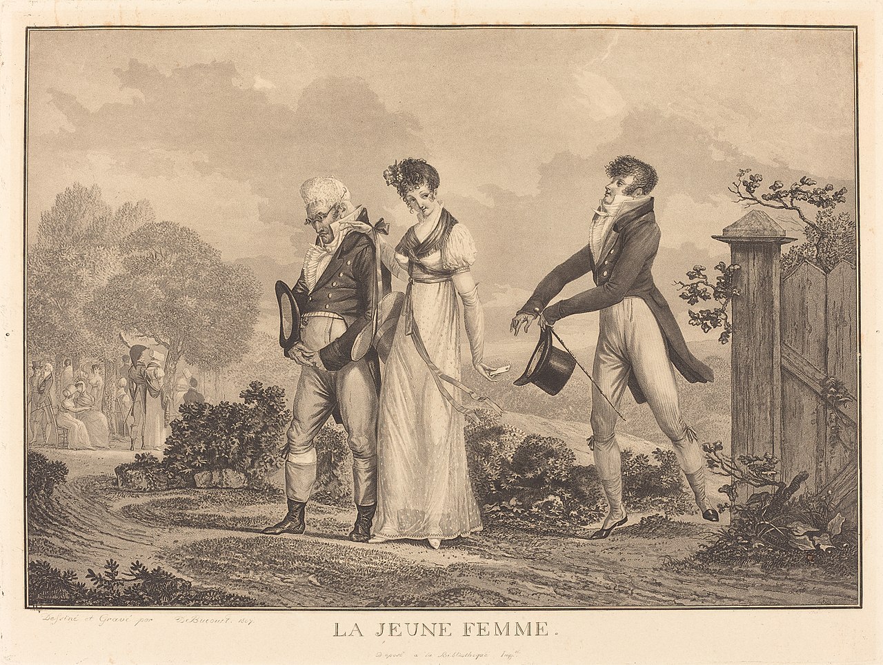 La Jeune Femme by Philibert-Louis Debucourt