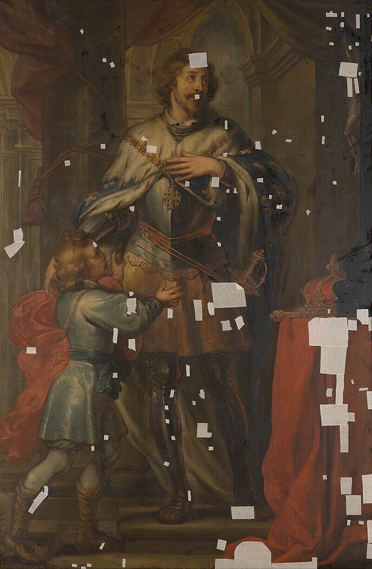 Saint Louis IX, King of France, the Crusader by Philip Fruytiers