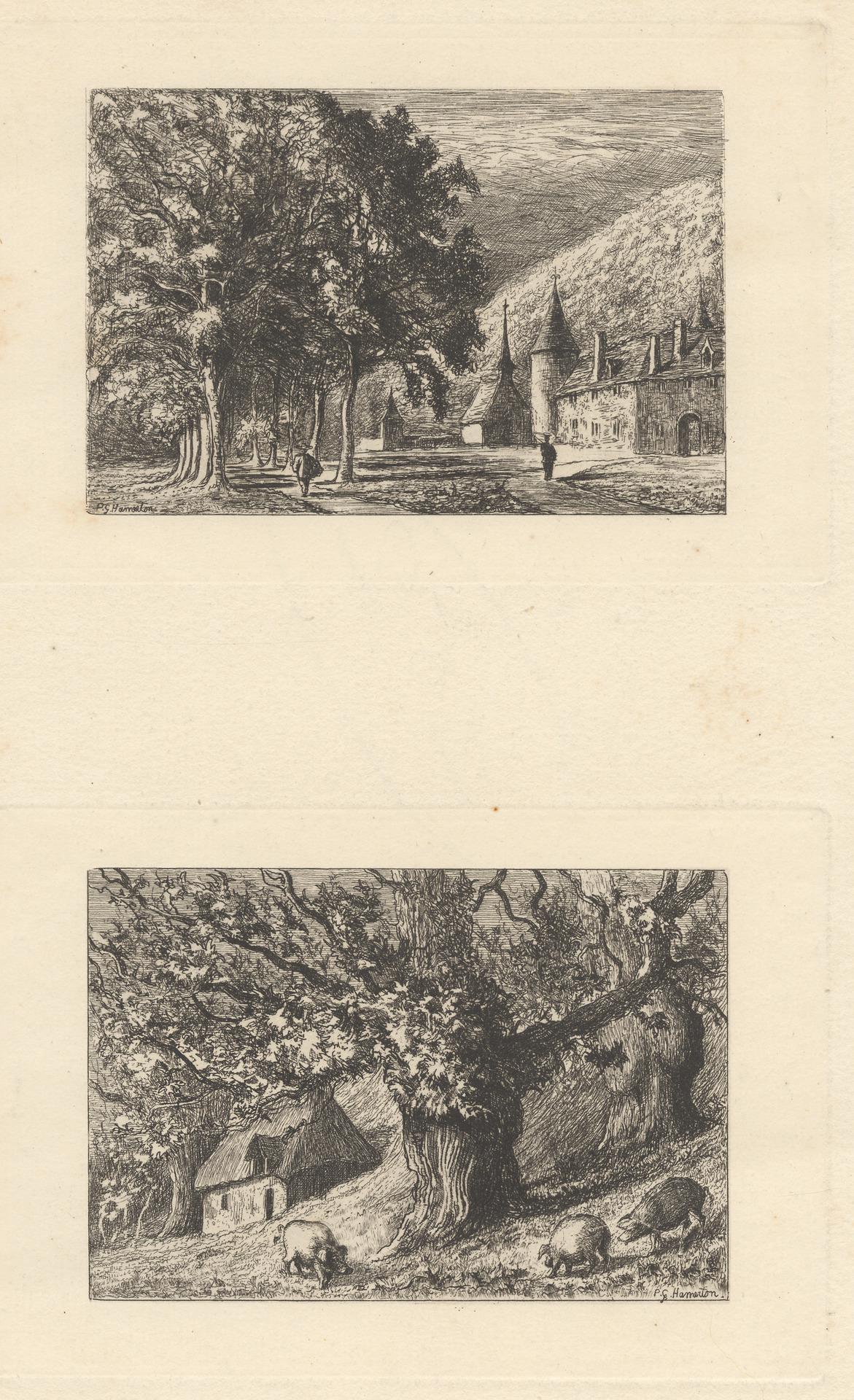 Val Sainte Veronique and Ancient Chestnuts by Philip Gilbert Hamerton