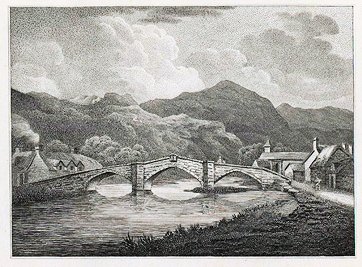 Llanrwst bridge, north Wales by Philip Reinagle