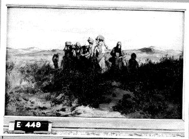 Fisherwomen in a dune landscape by Philip Sadée