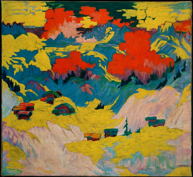 Winter landscape near Davos Laret by Philipp Bauknecht