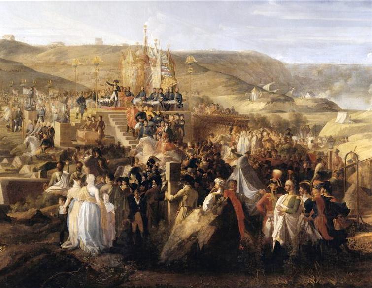 Napoleon I, at the Boulogne camp, distributes the crosses of the Legion of Honor, August 16, 1804 by Philippe-Auguste Hennequin