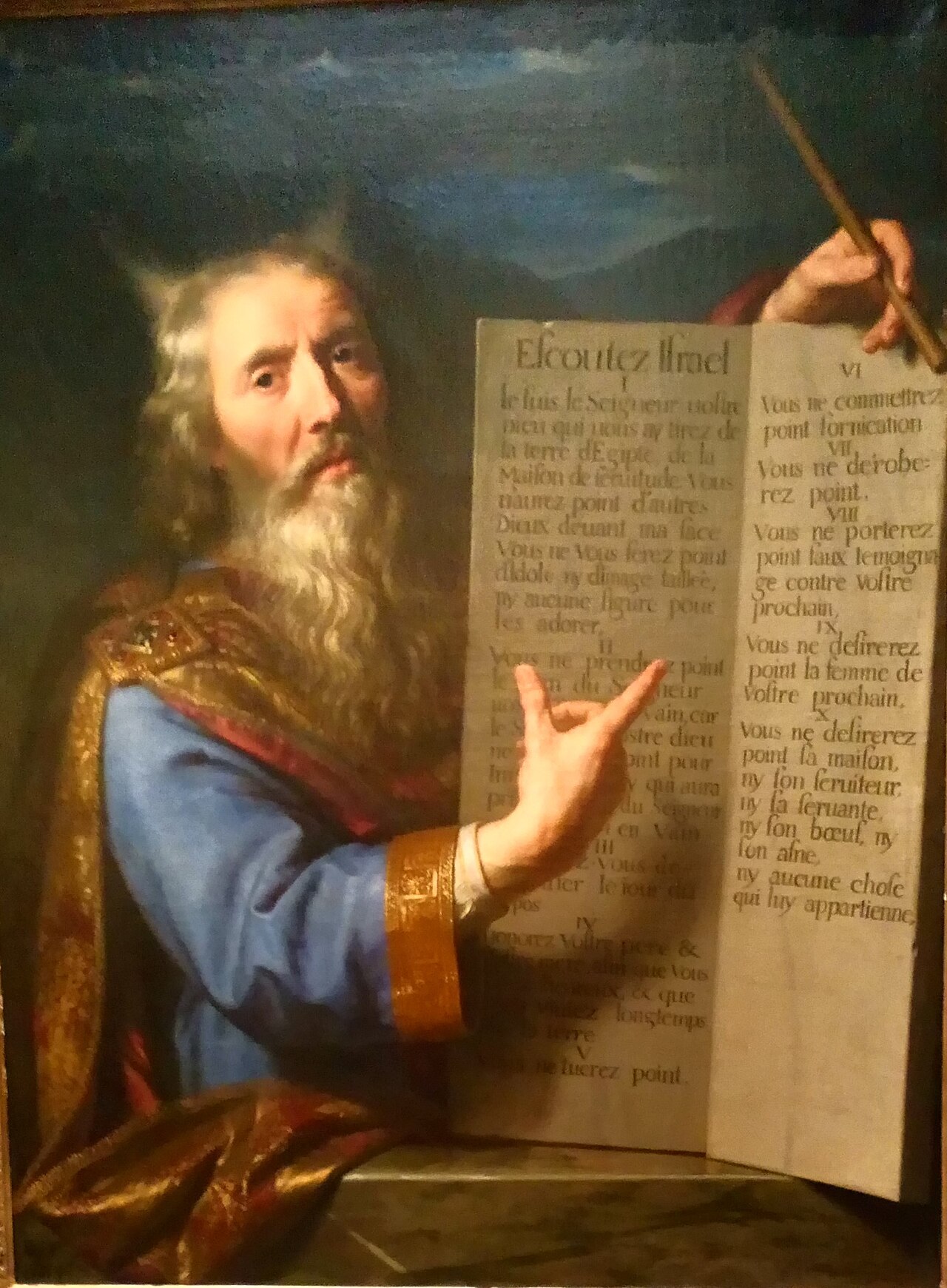 Moses presenting the tablets of the law by Philippe de Champaigne