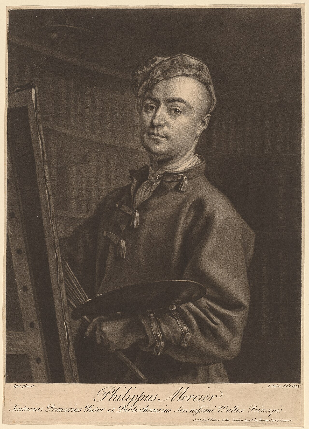 Portrait of Philippe Mercier