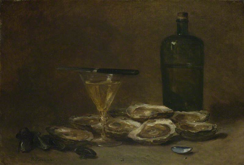 Still Life with Oysters by Philippe Rousseau