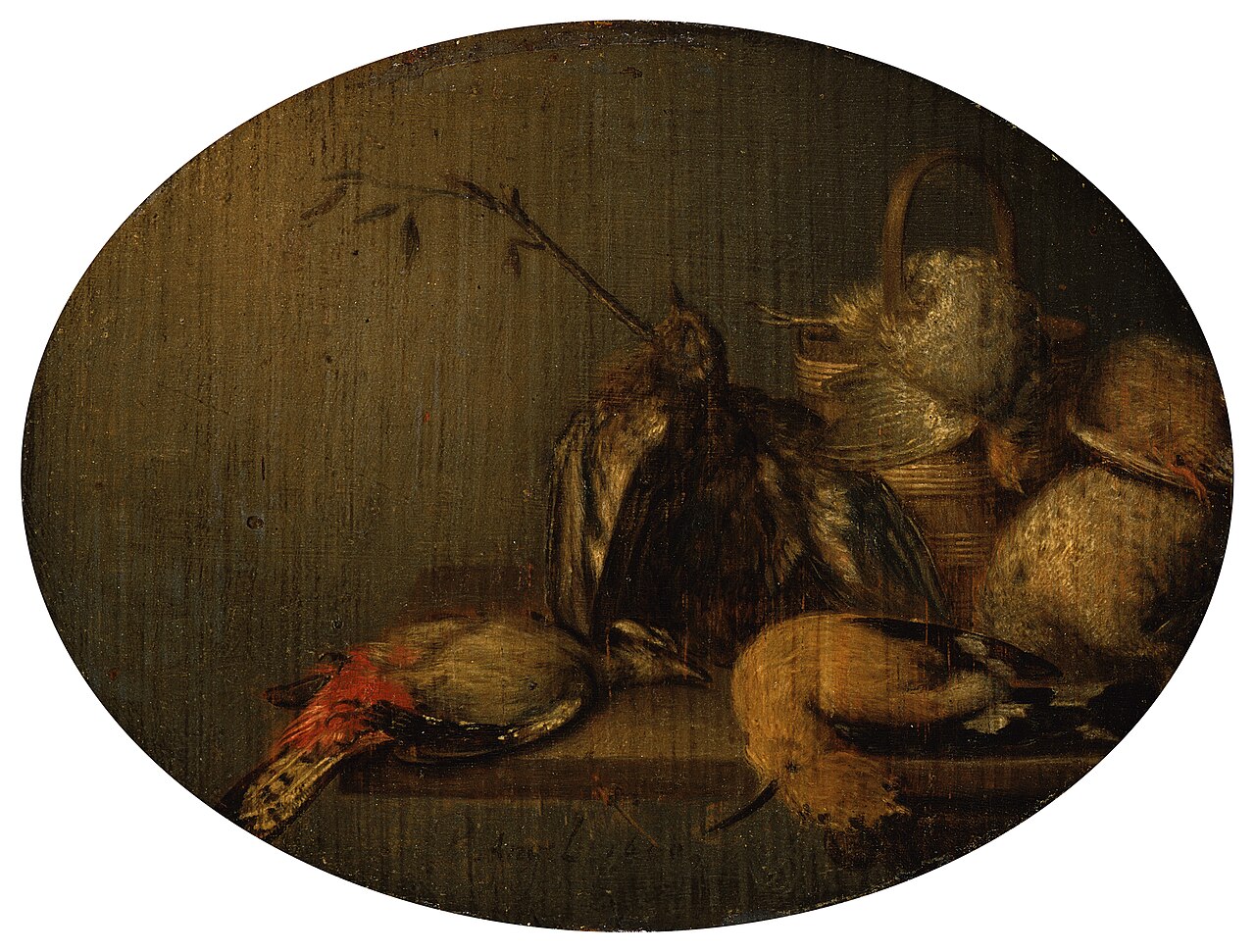 Still Life with Dead Birds by Philips Angel
