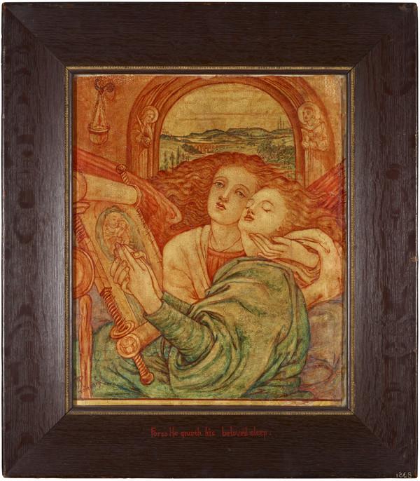 'For So He Giveth His Beloved Sleep'. Fragment of a Mural from the Mortuary Chapel, the Royal Hospital for Sick Children, Edinburgh by Phoebe Anna Traquair