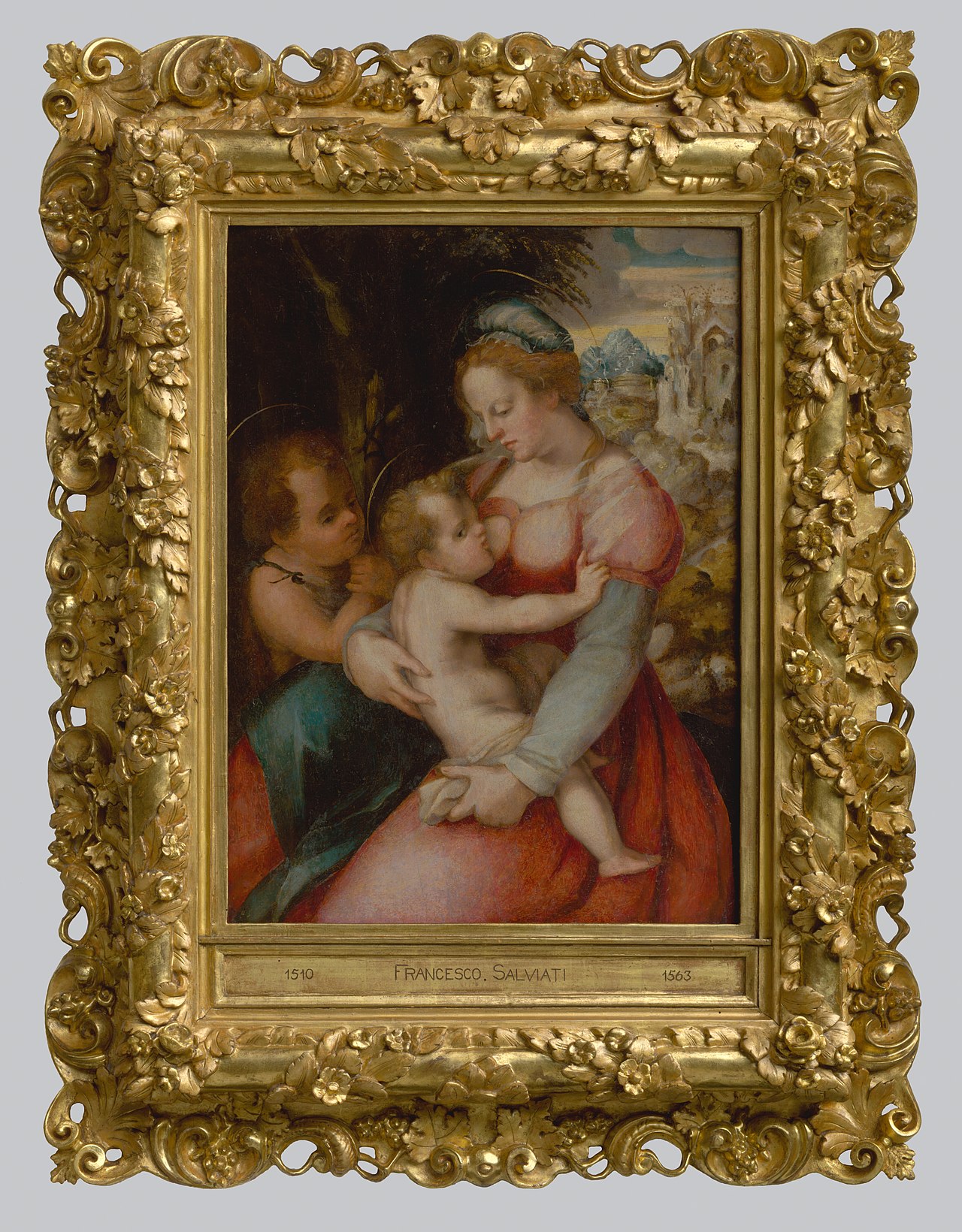 Madonna with Child and Saint John the Baptist by Pier Francesco Foschi