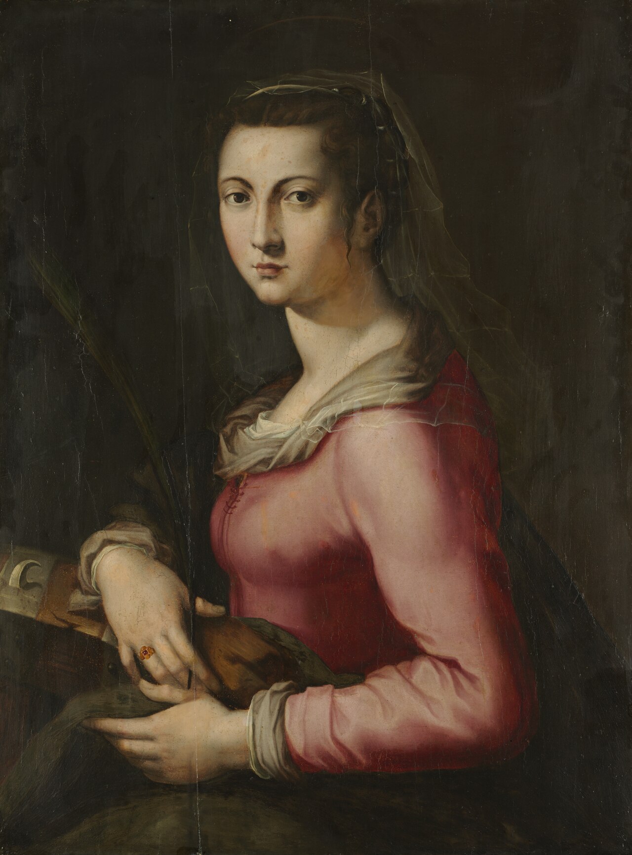 Portrait of a Woman as Saint Catherine by Pier Francesco Foschi