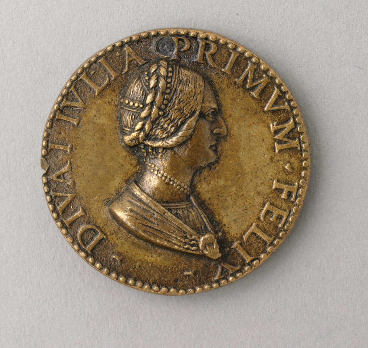 Diva Julia (obverse) Dubia Fortuna (reverse) by Pier Jacopo Alari Bonacolsi
