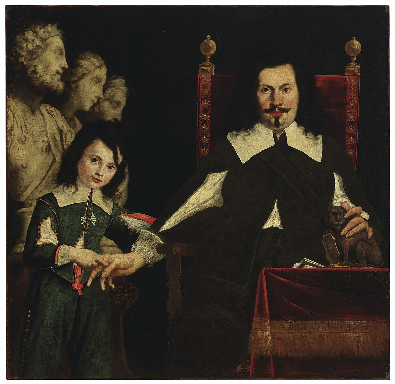 Portrait of Pietro Bombarda and his son, Antonio by Pierfrancesco Cittadini