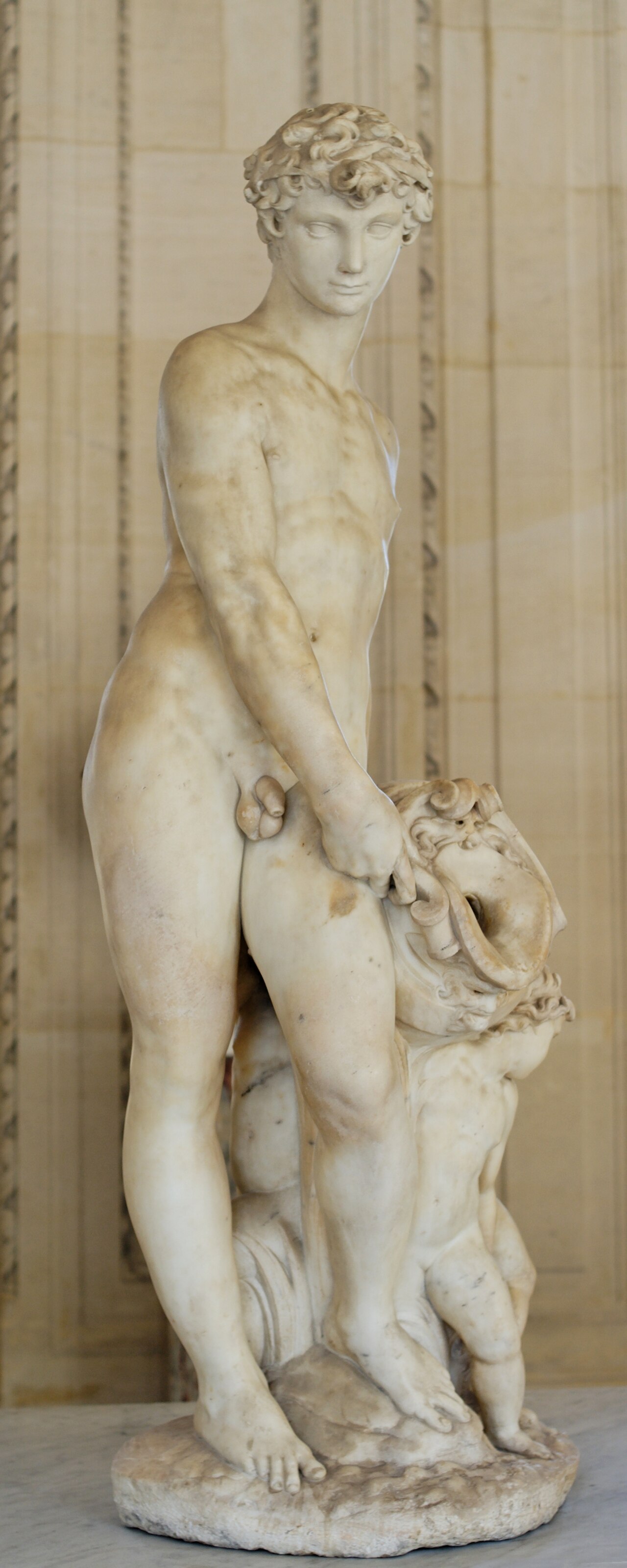 Young River God with Three Putti by Pierino da Vinci