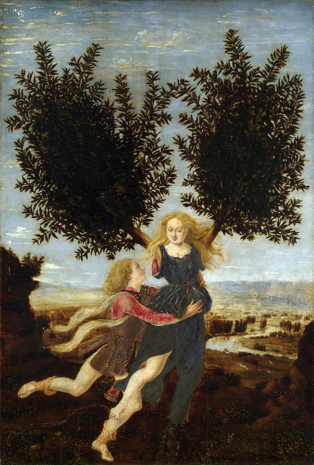 Apollo and Daphne by Piero del Pollaiuolo