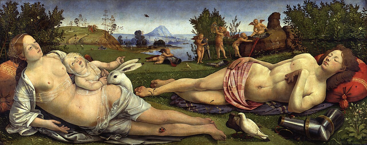 Venus, Mars and Cupid by Piero di Cosimo