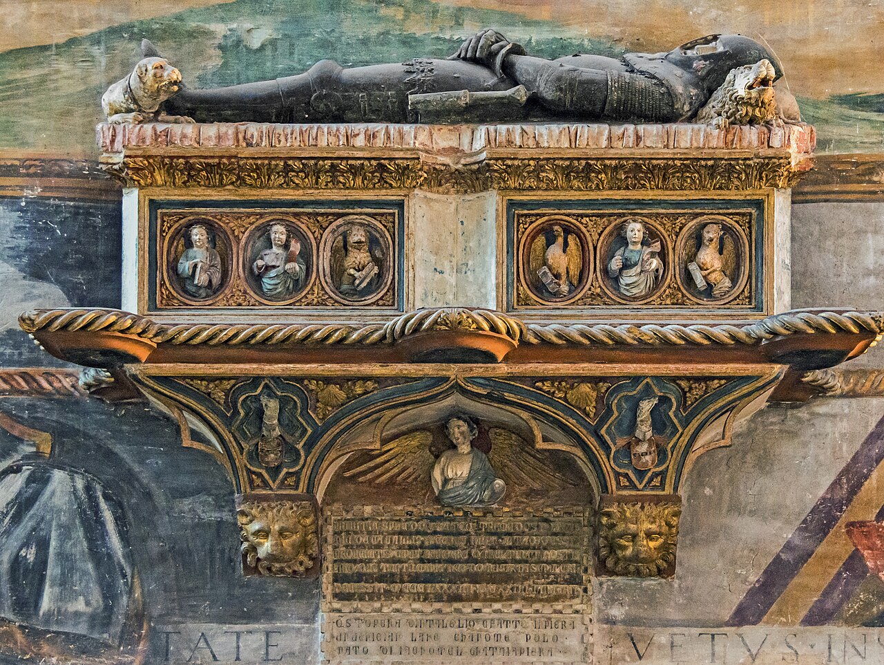 Monument to Giacomo Cavalli by Pierpaolo dalle Masegne