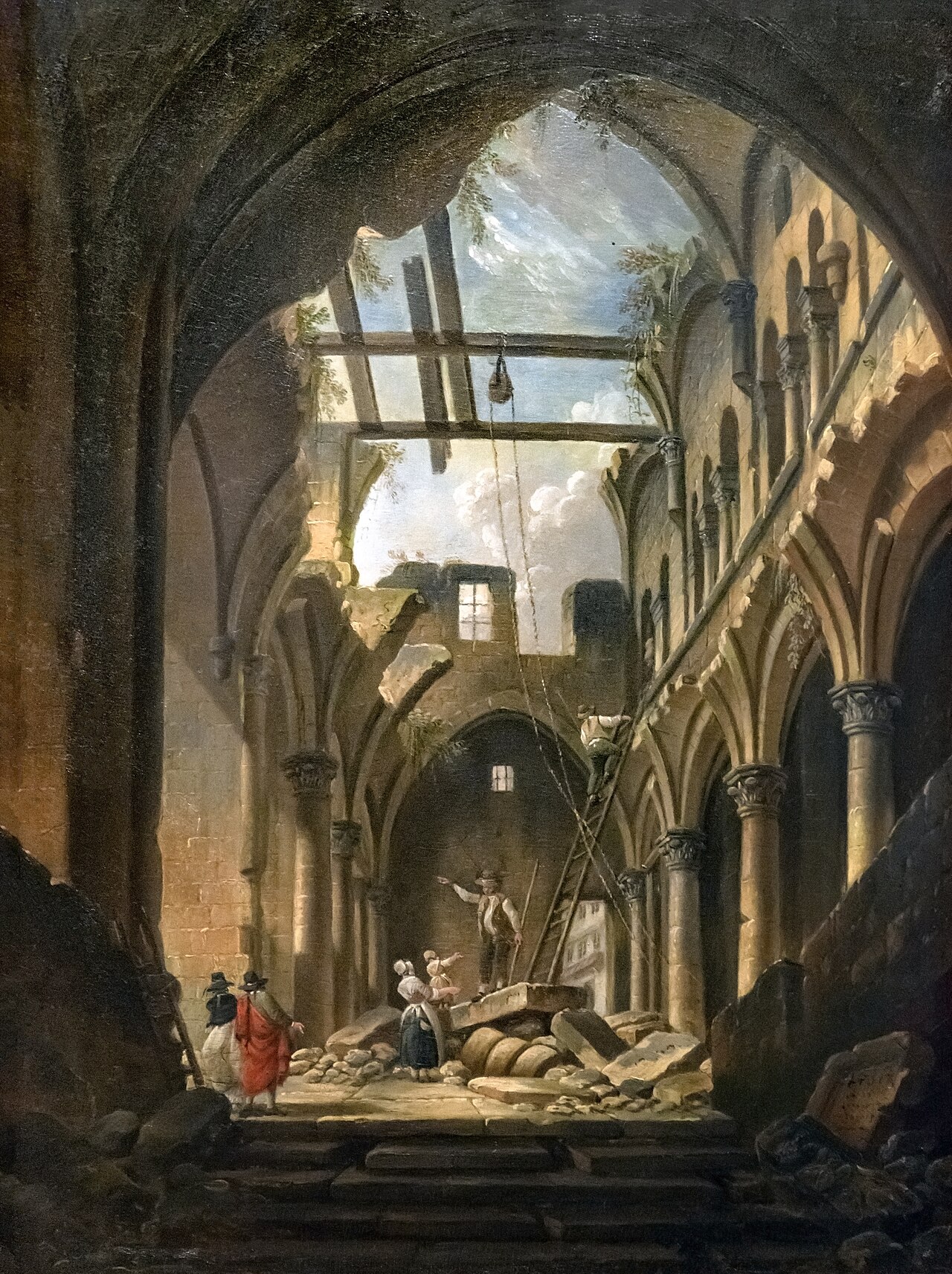 Ruines de l'église des saints Innocents by Pierre-Antoine Demachy