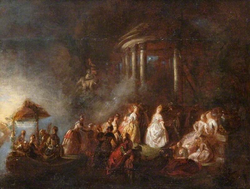The Arrival at the Island of Cythera by Pierre-Antoine Quillard