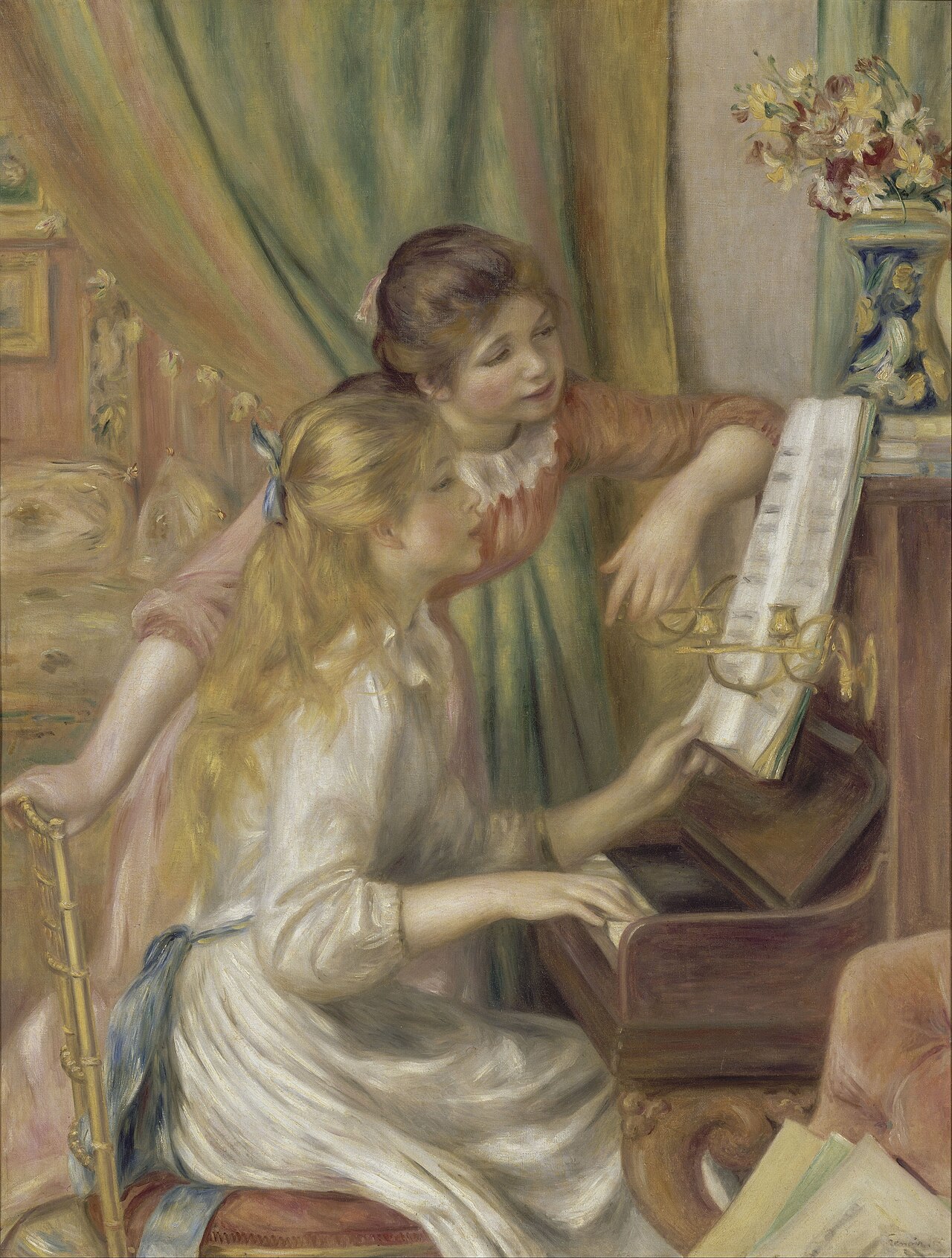 Girls at the Piano by Pierre-Auguste Renoir