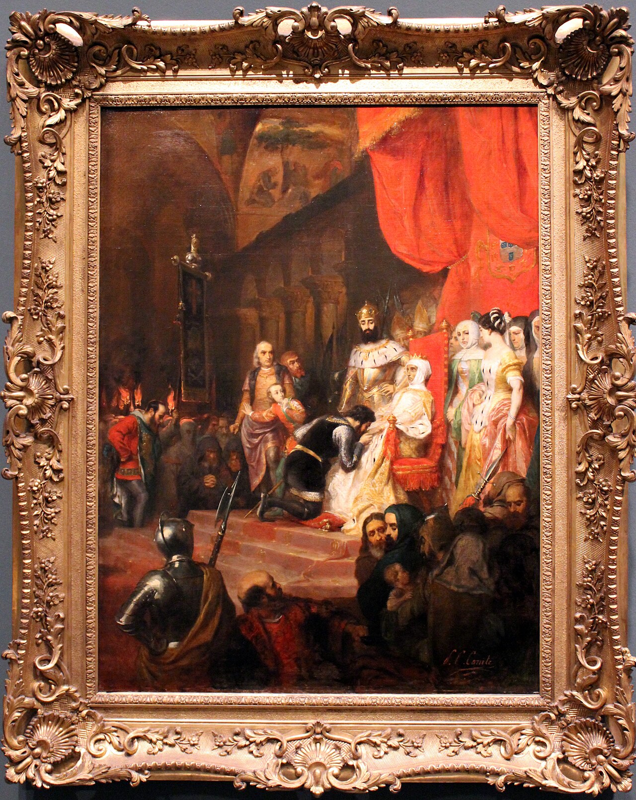 The Coronation of Inês de Castro in 1361 by Pierre Charles Comte